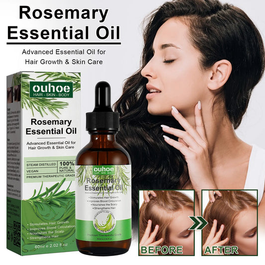 Organic Rosemary Essential Oil for Natural Hair Growth