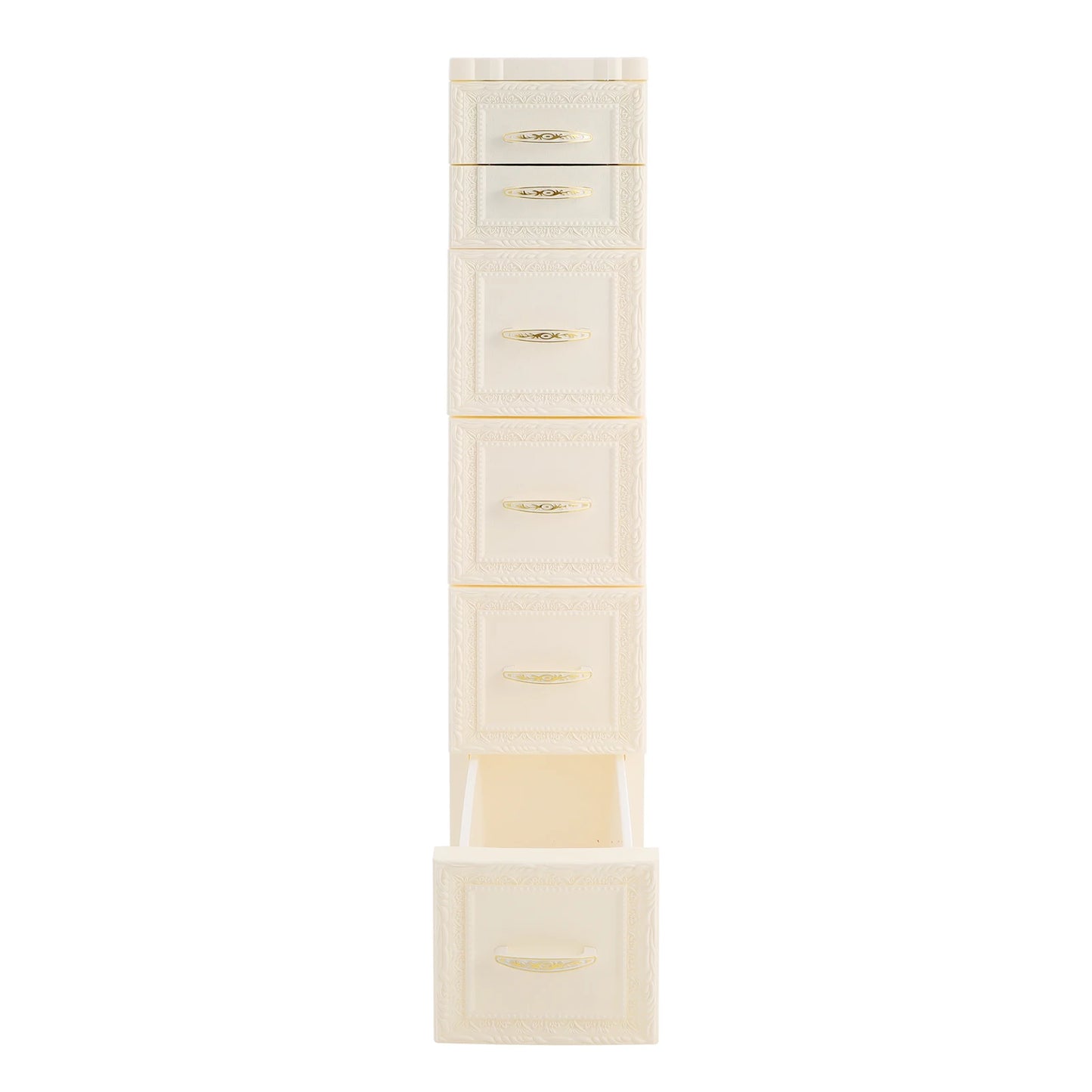 Narrow Storage Cabinet with Movable Wheels