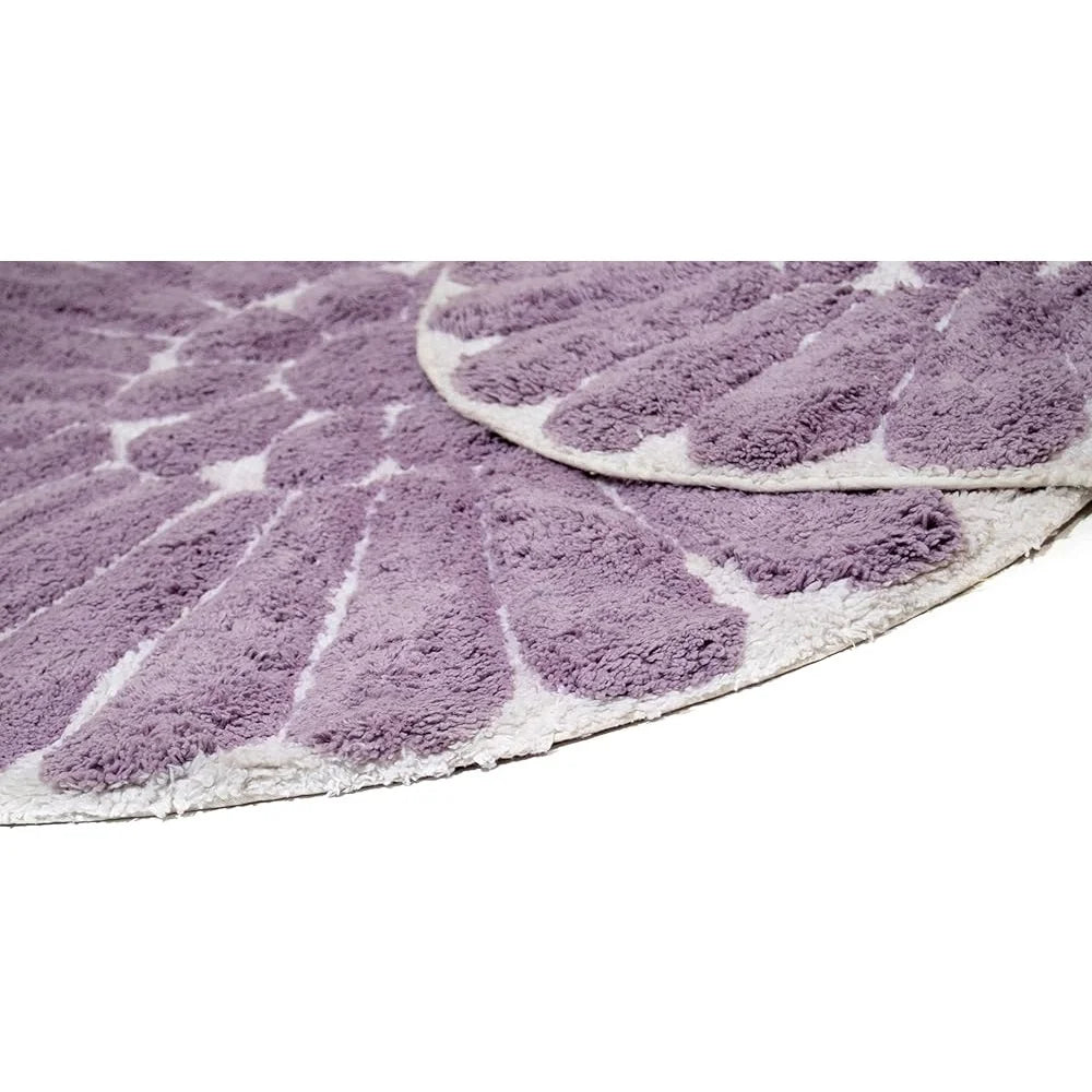 2 Pieces Soft Cotton Bath Rug Set