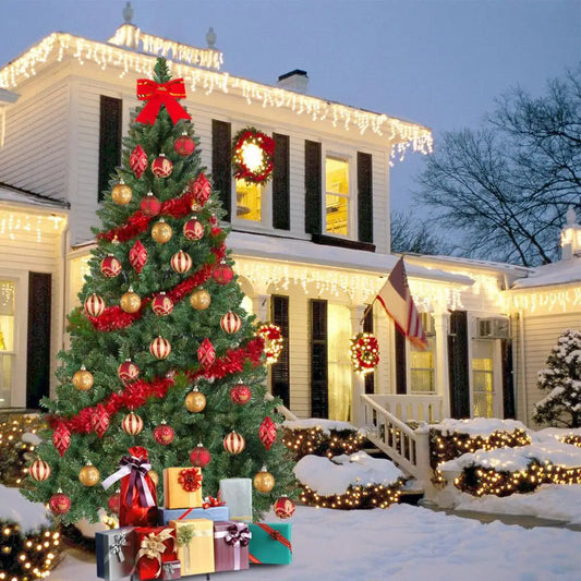 Pencil Tree with Thick Branch and Tips for the Christmas Holiday