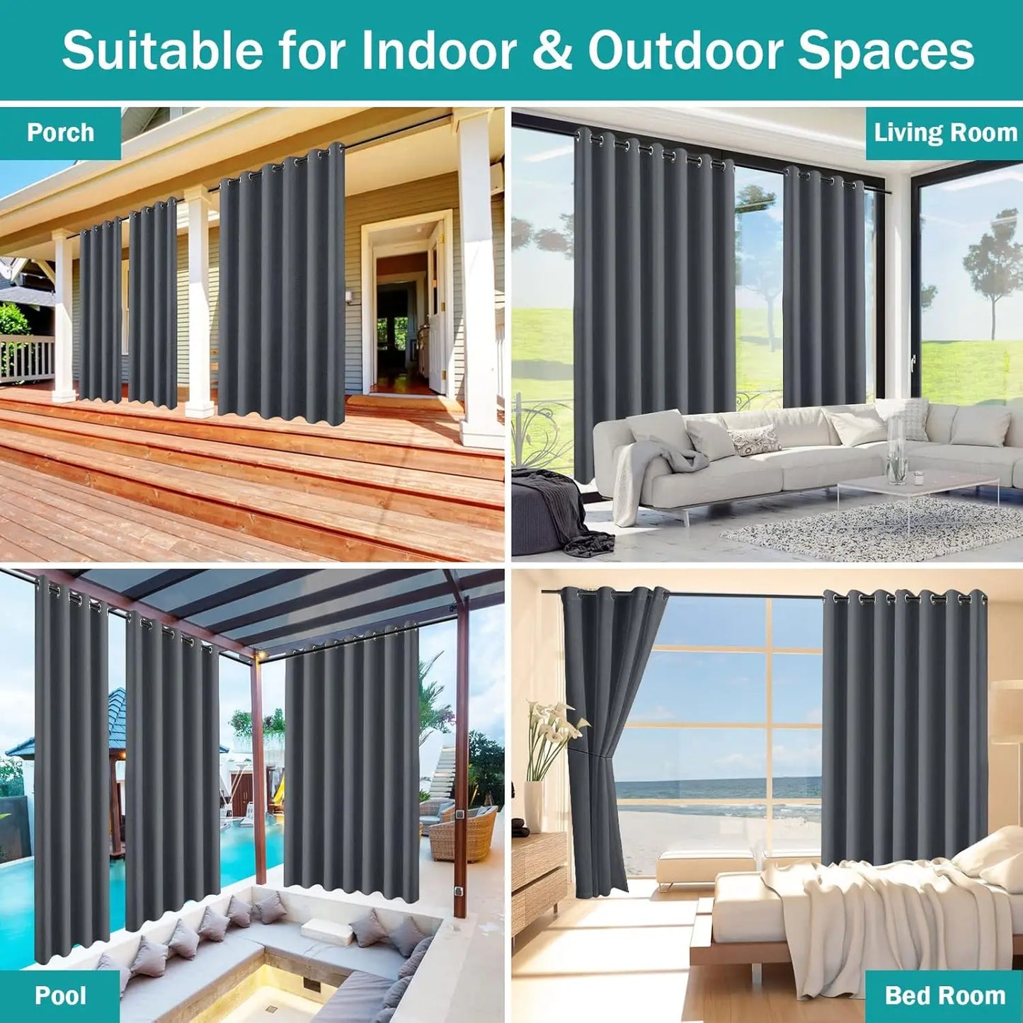Outdoor Waterproof Curtains for Patios