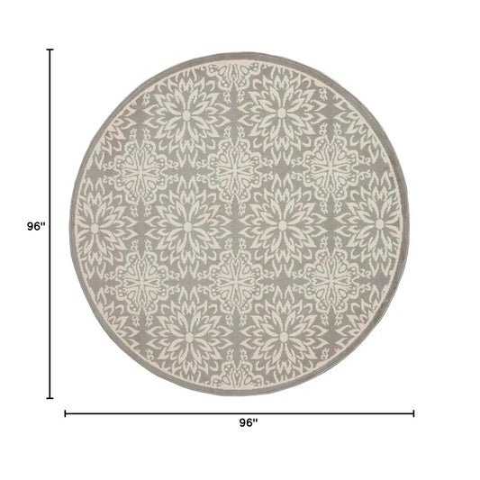 8' Round Jubilant Floral Area-Rug