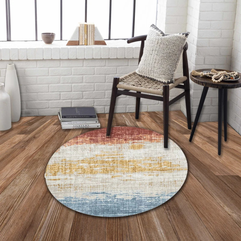 RABBIT 41in x - 41in -Washable Round Rug