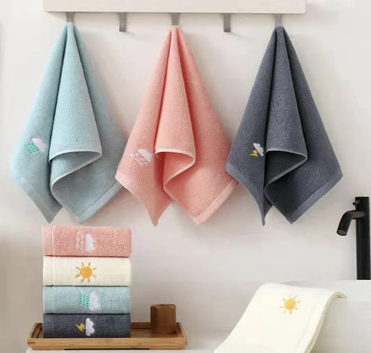 Set of 4 Hand Towels, Soft Cotton