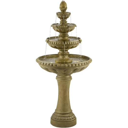 Italian Outdoor Water Fountain with LED Light