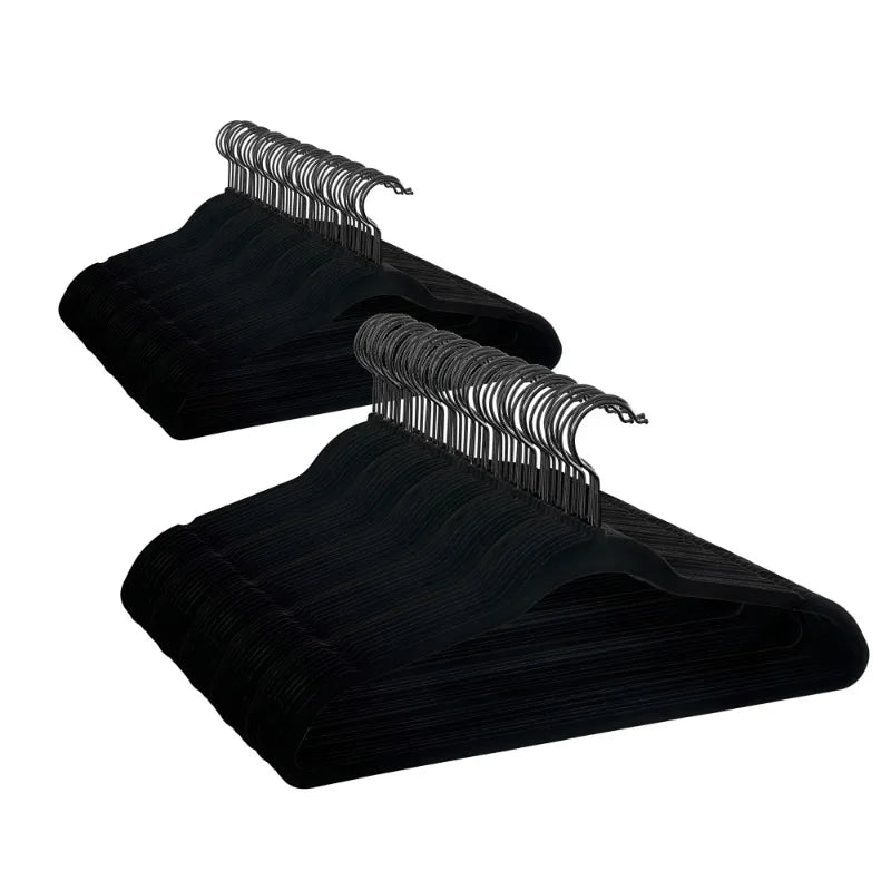 100 pcs-Velvet Clothing Hangers