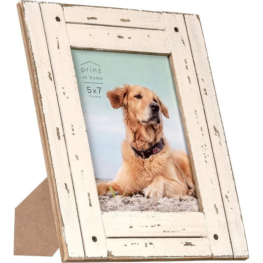 Rustic Antique White Picture Frame-Perfect Gift