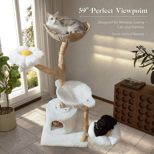 Large Cat Tree Tower with Sisal Scratching Post
