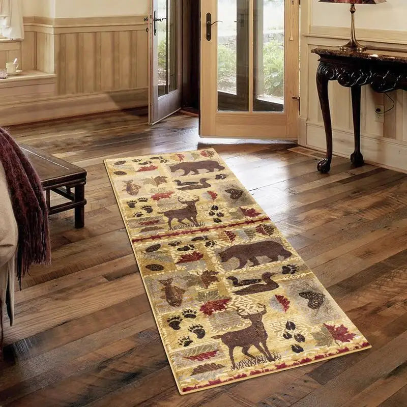 Nature Inspired Lodge Area Rug