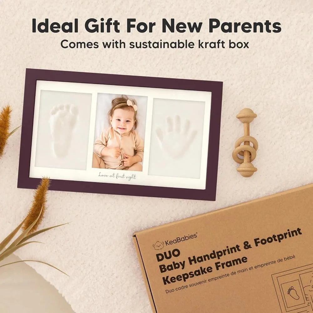 Personalized Baby Hand and Footprint Keepsake Photo Frame Kit