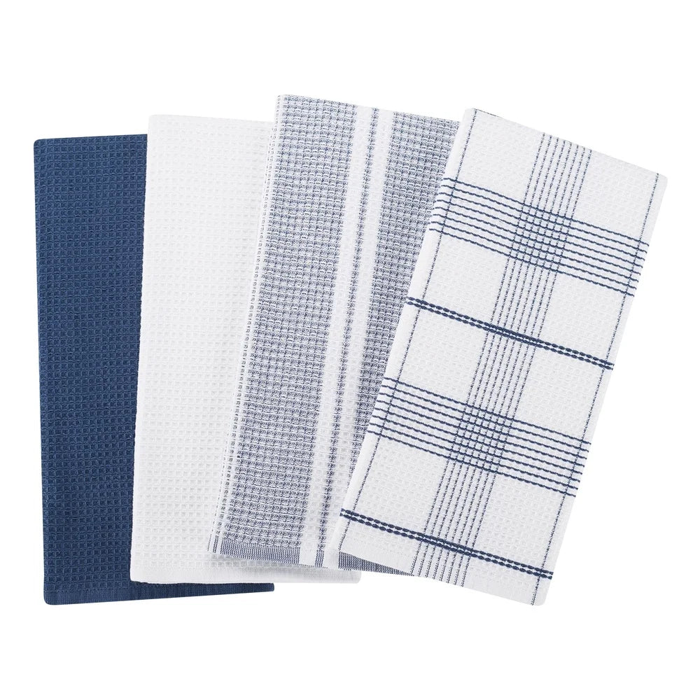 4 Pack Waffle Weave Oversized Cotton Kitchen Towels