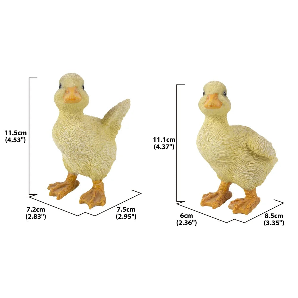 Realistic Yellow Ducklings Garden Statue-Set of 2
