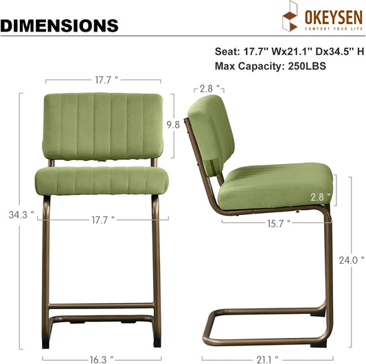 Set of 2-24 inch Tall Bar Stools