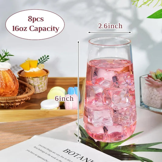 Set of 8-16oz Highball Glasses