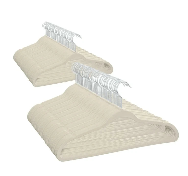 100 pcs-Velvet Clothing Hangers