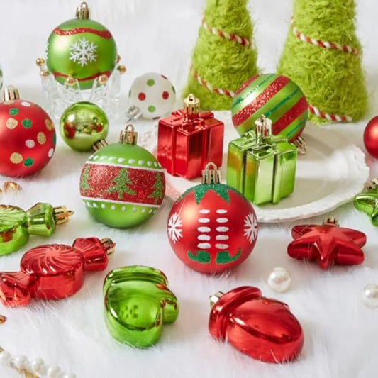 42pcs Christmas Ornaments Assorted Set
