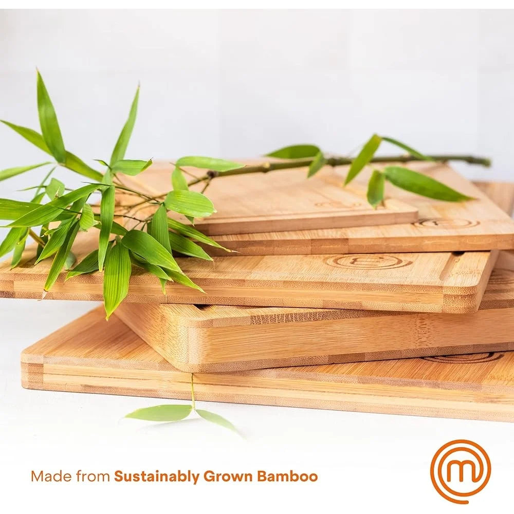 Extra Large Bamboo Cutting Board Double Sided with Juice Rim