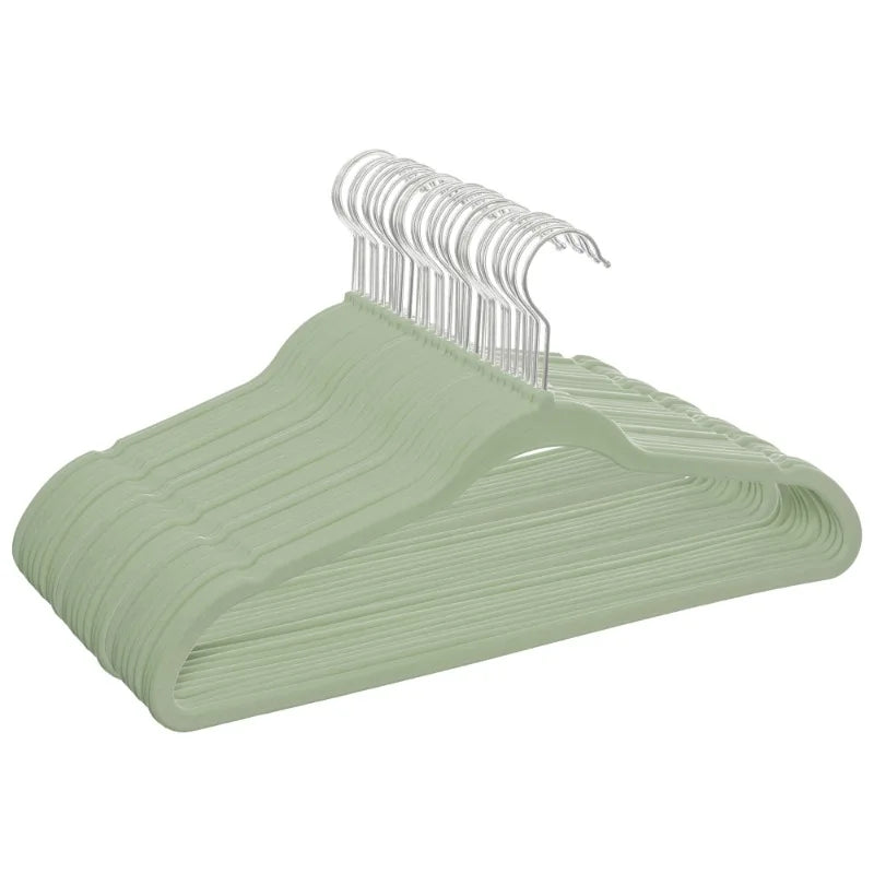 100 pcs-Velvet Clothing Hangers