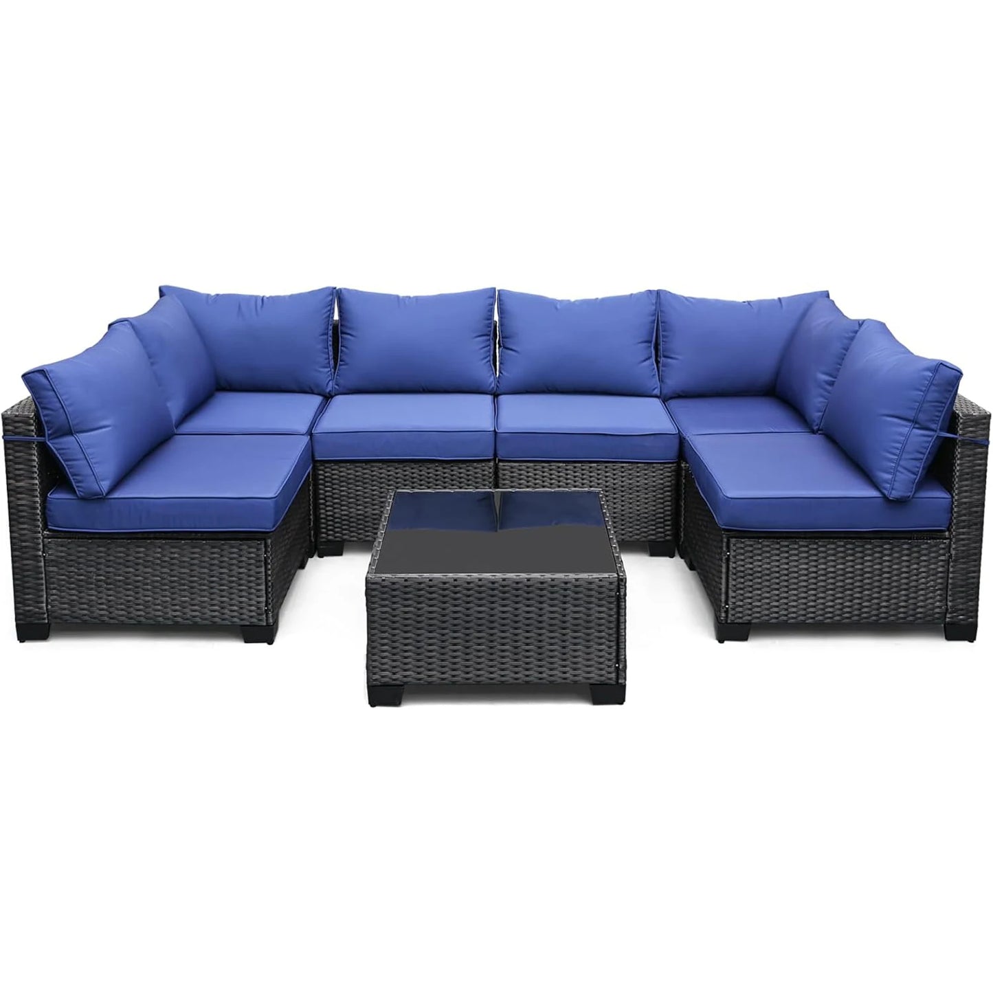 7-Piece Outdoor Wicker Furniture Set