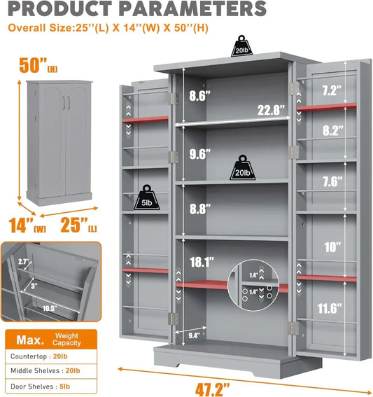 50" LED Craft Storage Cabinet