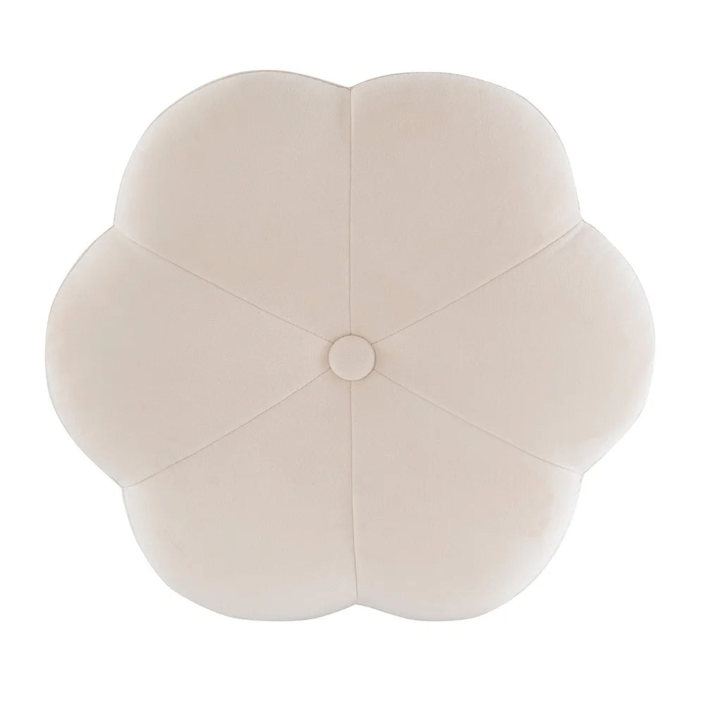 Elegant Boho Floral Vanity Stool