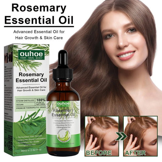 Organic Rosemary Essential Oil for Natural Hair Growth
