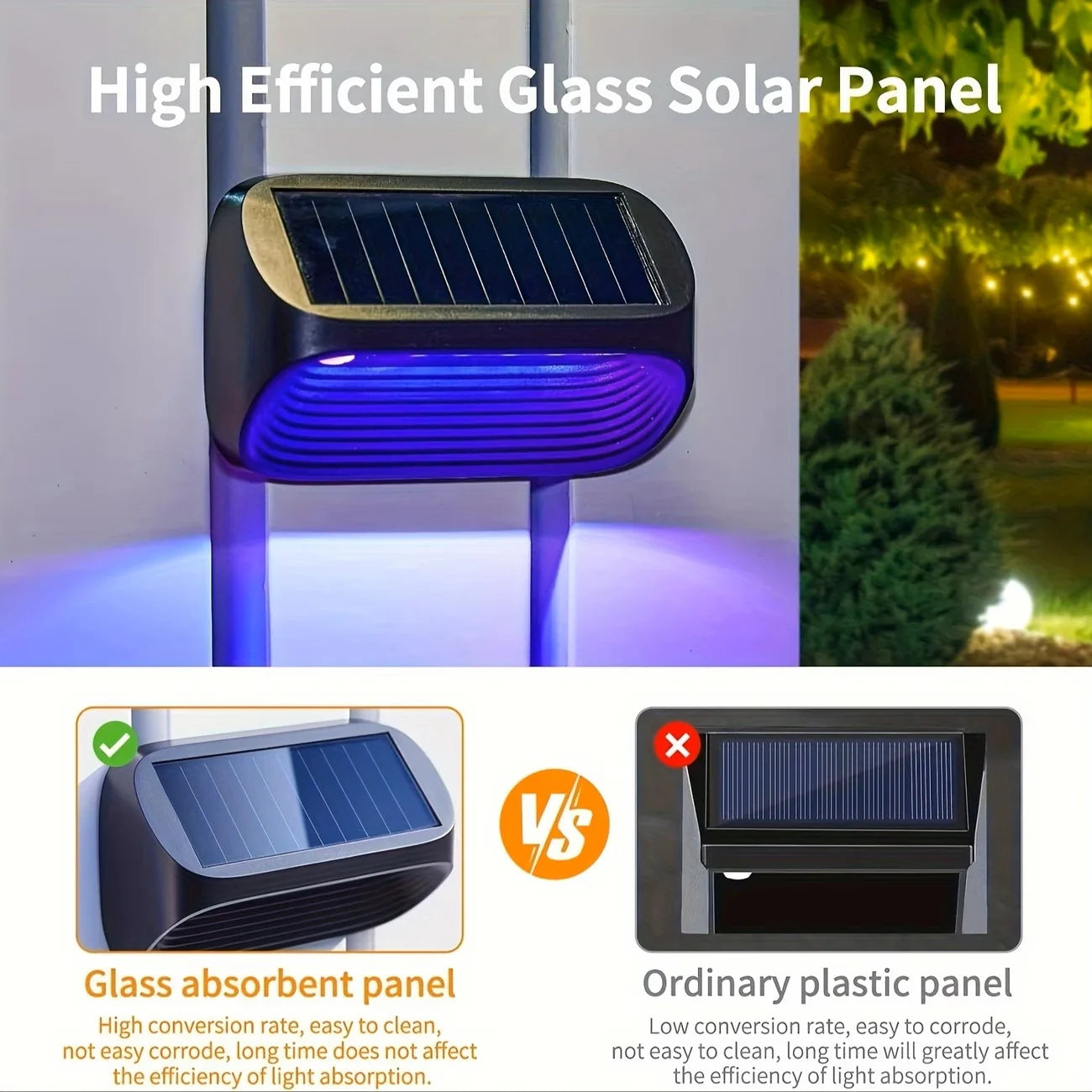 Waterproof Solar Fence Lights