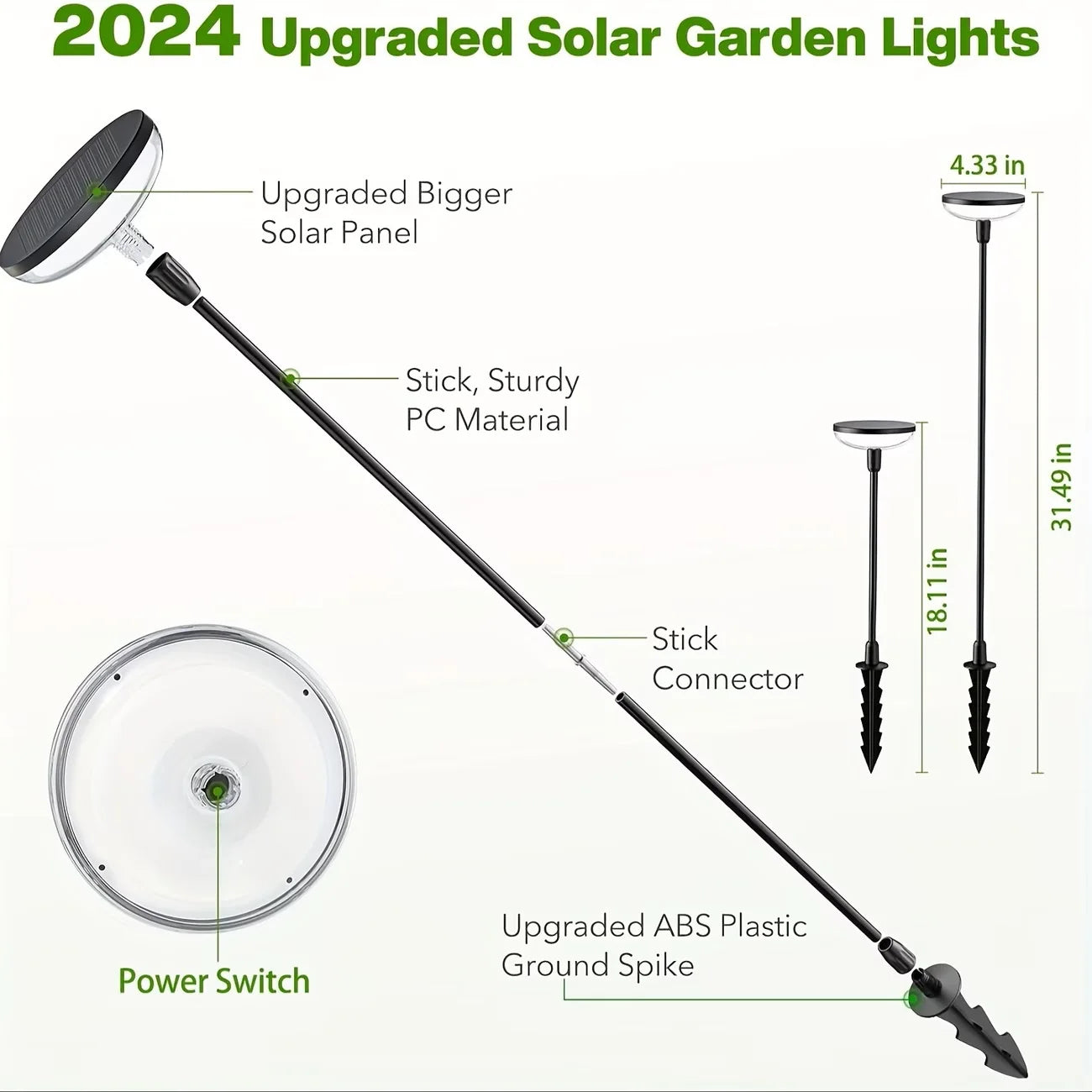 Waterproof Solar Powered Pathway Lights