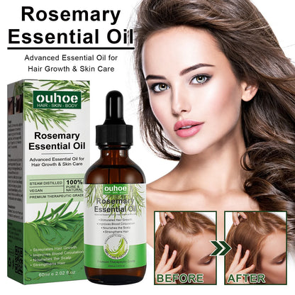Organic Rosemary Essential Oil for Natural Hair Growth