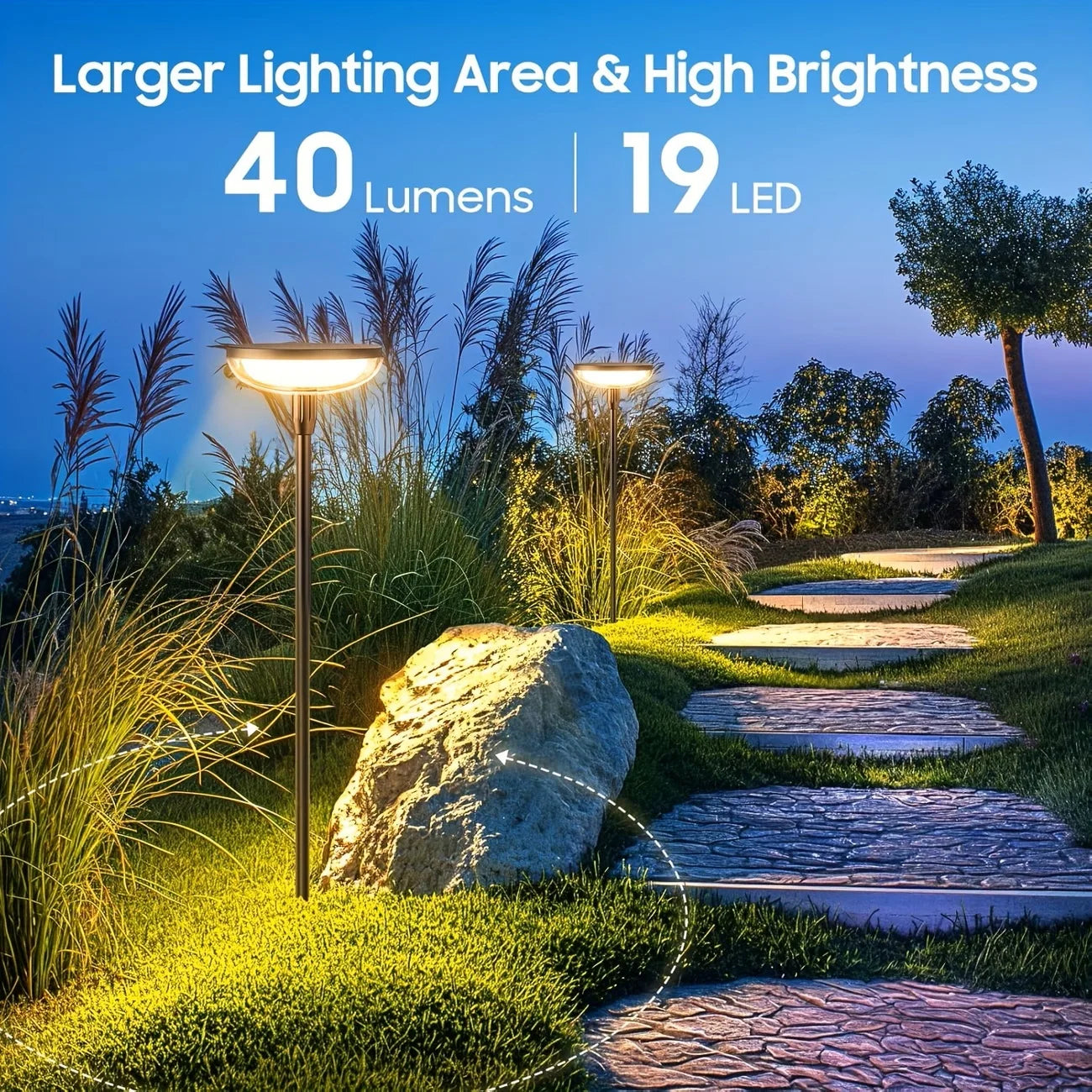 Waterproof Solar Powered Pathway Lights
