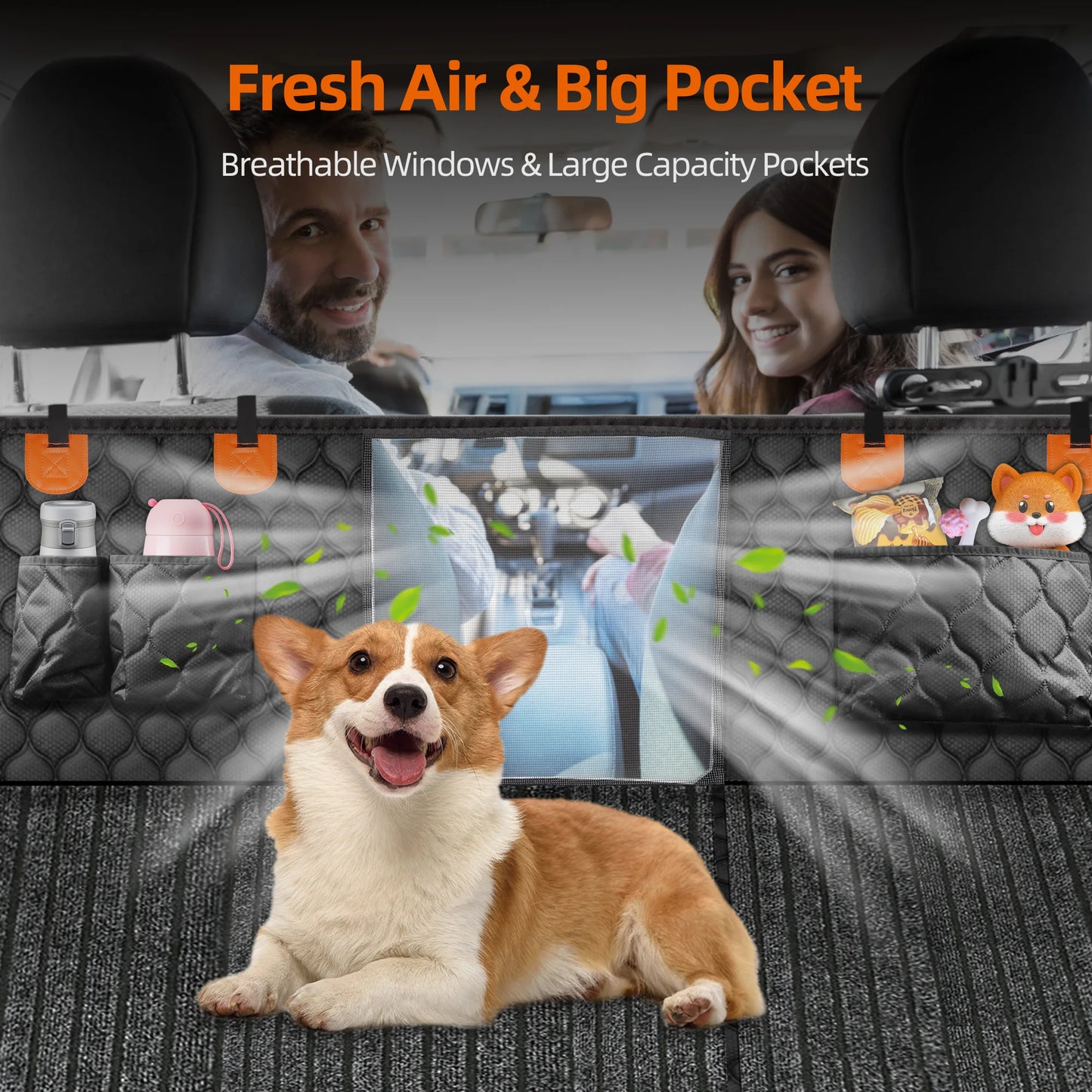 Non-Slip Back Seat Extender for Dogs