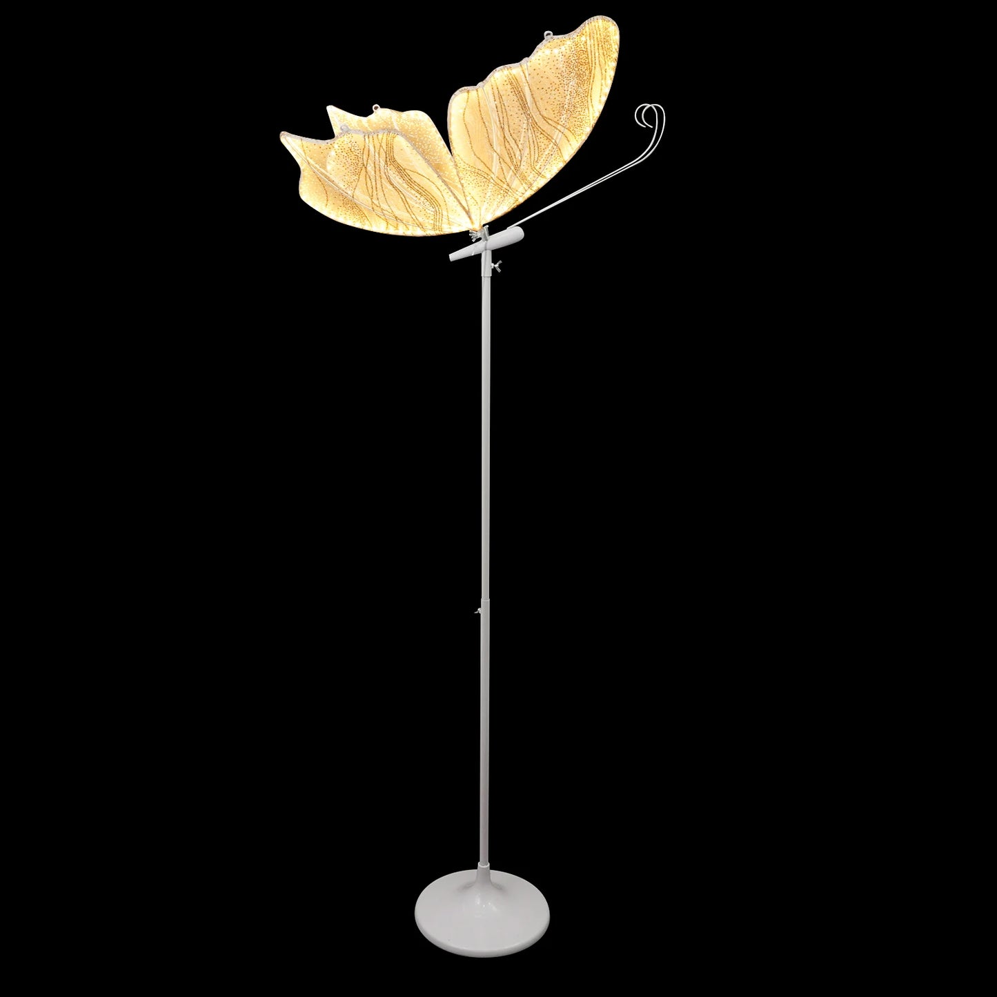 2pcs 110V Creative Butterfly LED Floor Lamp Butterfly Hanging Light Romantic Hanging Wedding Decoration Props Gold