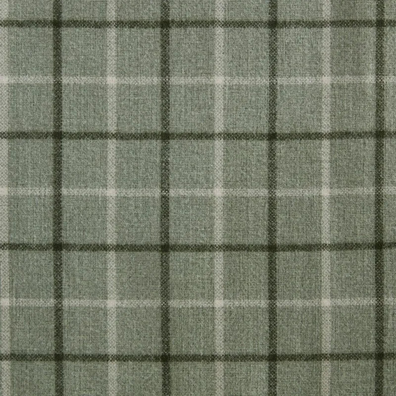 Green Plaid Rod Pocket Curtain Panel