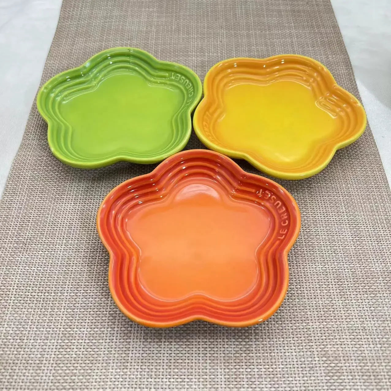 French Blossom Ceramic Dessert Plates