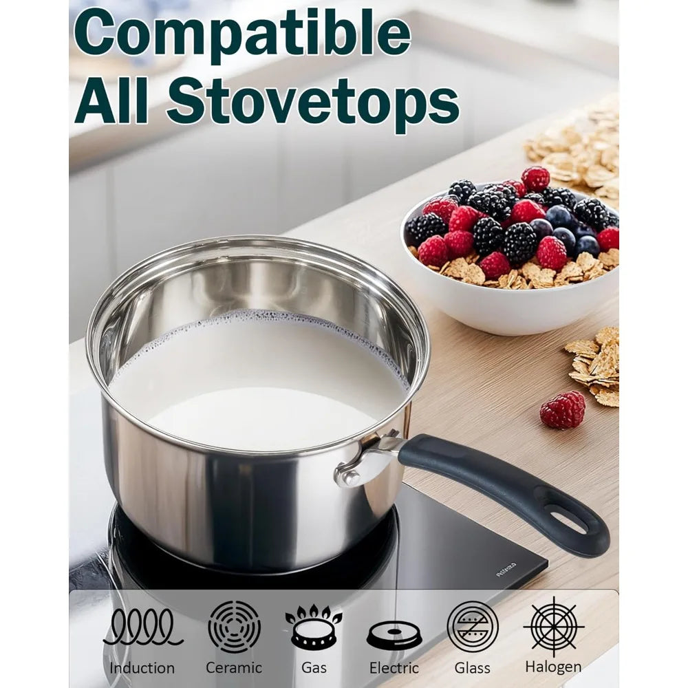 10-Piece Stainless Steel Cookware Sets
