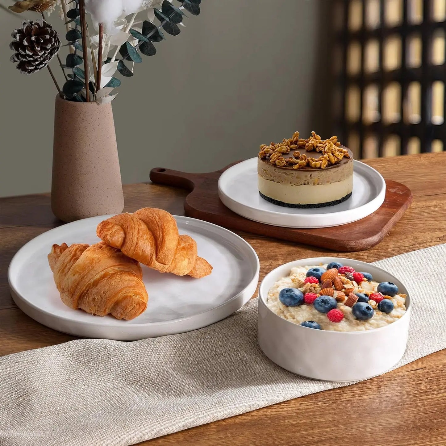 12 Piece Stoneware Dish Set