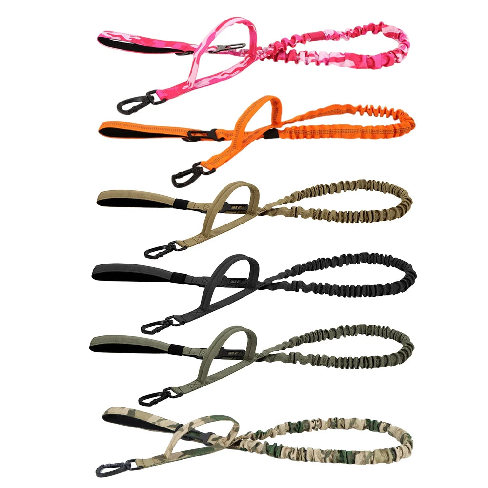 Military Dog Leashes Adjustable and Quick Release