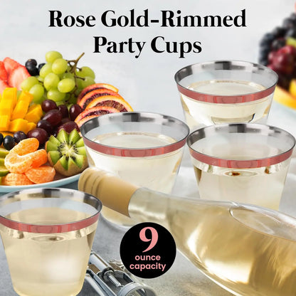 1200 Piece Rose Gold Dinnerware Set