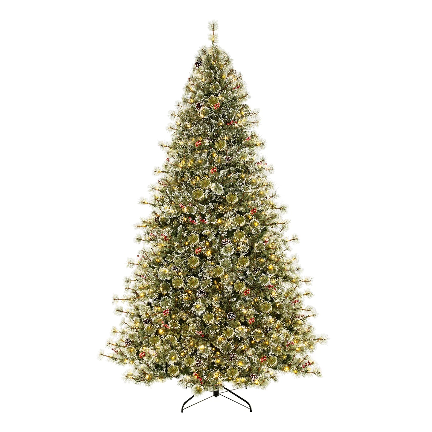Pre-lit Artificial Christmas Tree with 9 Lighting Modes