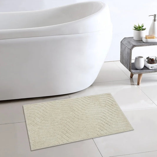 Tufted Waves Bath Rug Set