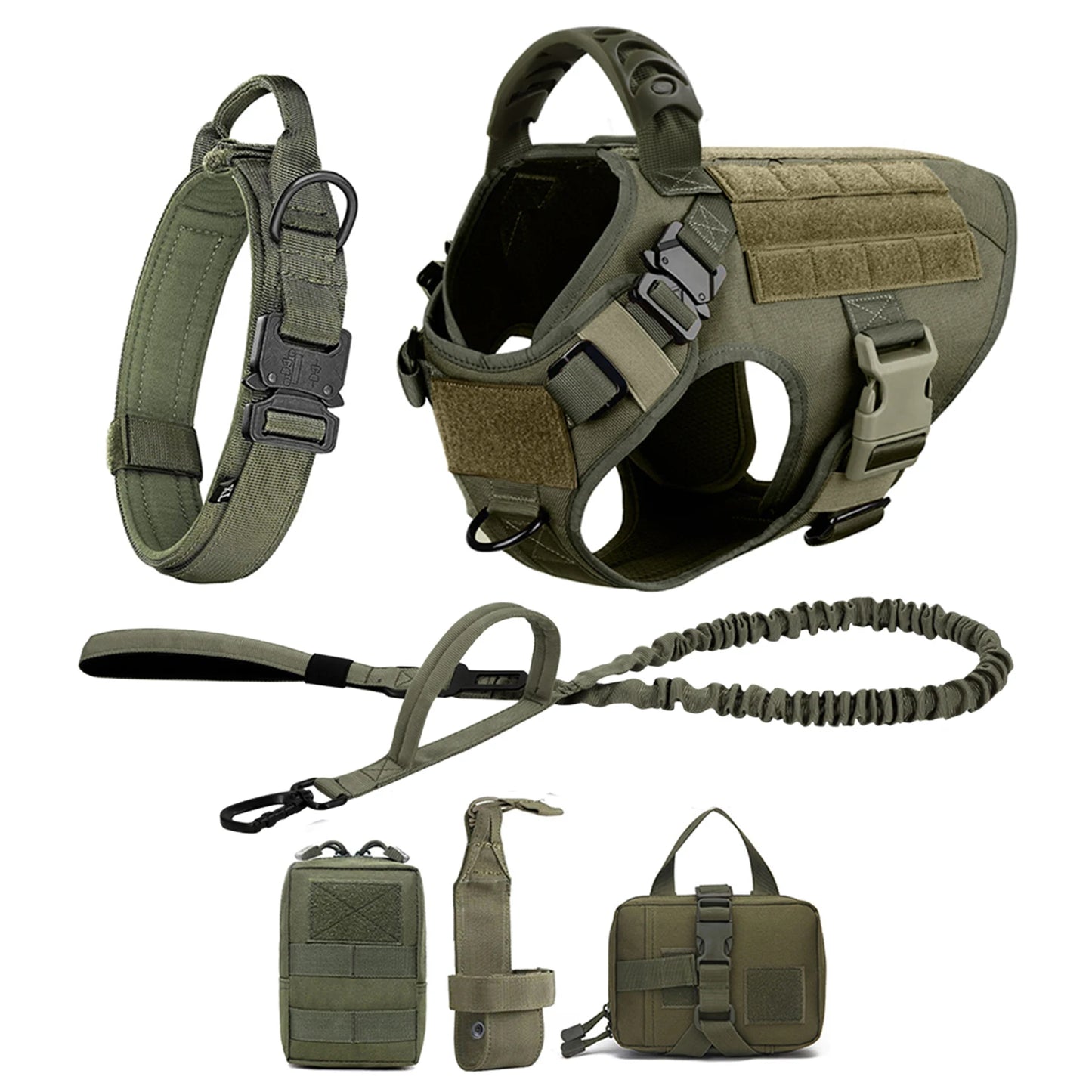 6 pc Dog Harness and Leash Set