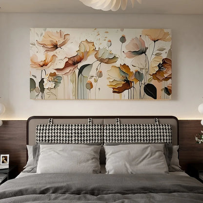 Flowy Petal Abstract floral canvas art