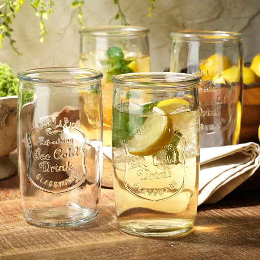 Set of 4 Vintage Italian Style Drinking Glasses