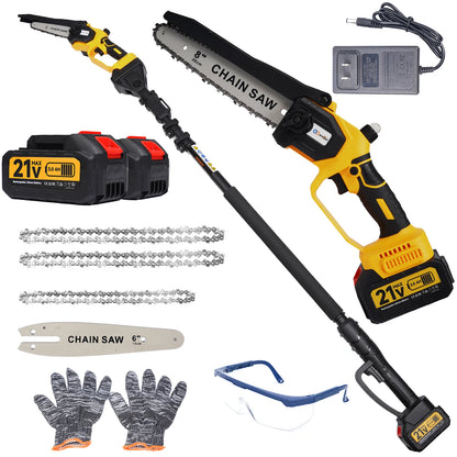 2-in-1 Cordless Pole Saw and Mini Chainsaw