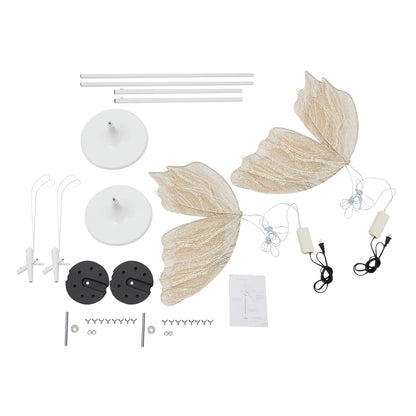 2pcs 110V Creative Butterfly LED Floor Lamp Butterfly Hanging Light Romantic Hanging Wedding Decoration Props Gold