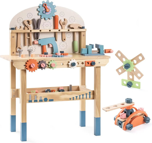 Kids Construction Work Bench Set