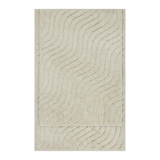 Tufted Waves Bath Rug Set