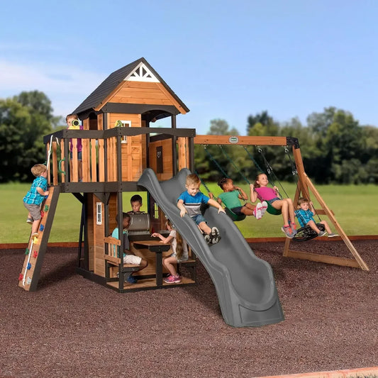 Canyon Creek Cedar Wood Swing Set