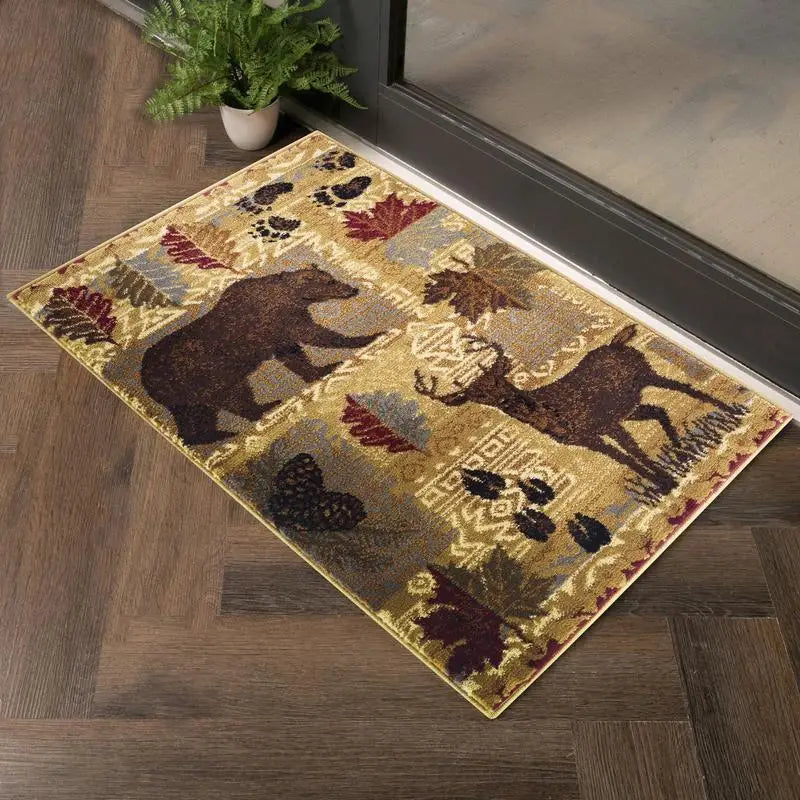 Nature Inspired Lodge Area Rug