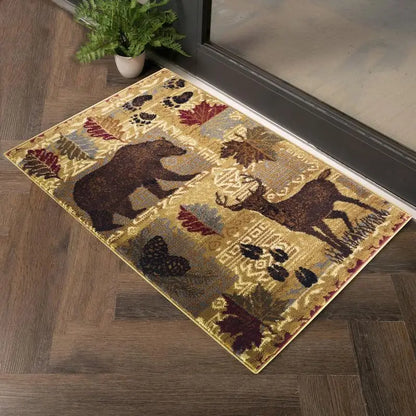 Nature Inspired Lodge Area Rug